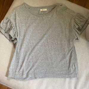 Madewell ruffle sleeve t-shirt